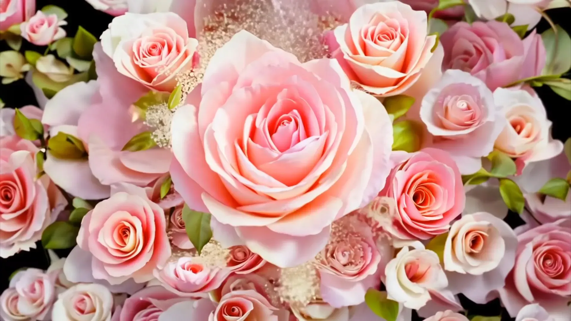 Romantic Rose Bloom Transition for Wedding Titles and Event Promos